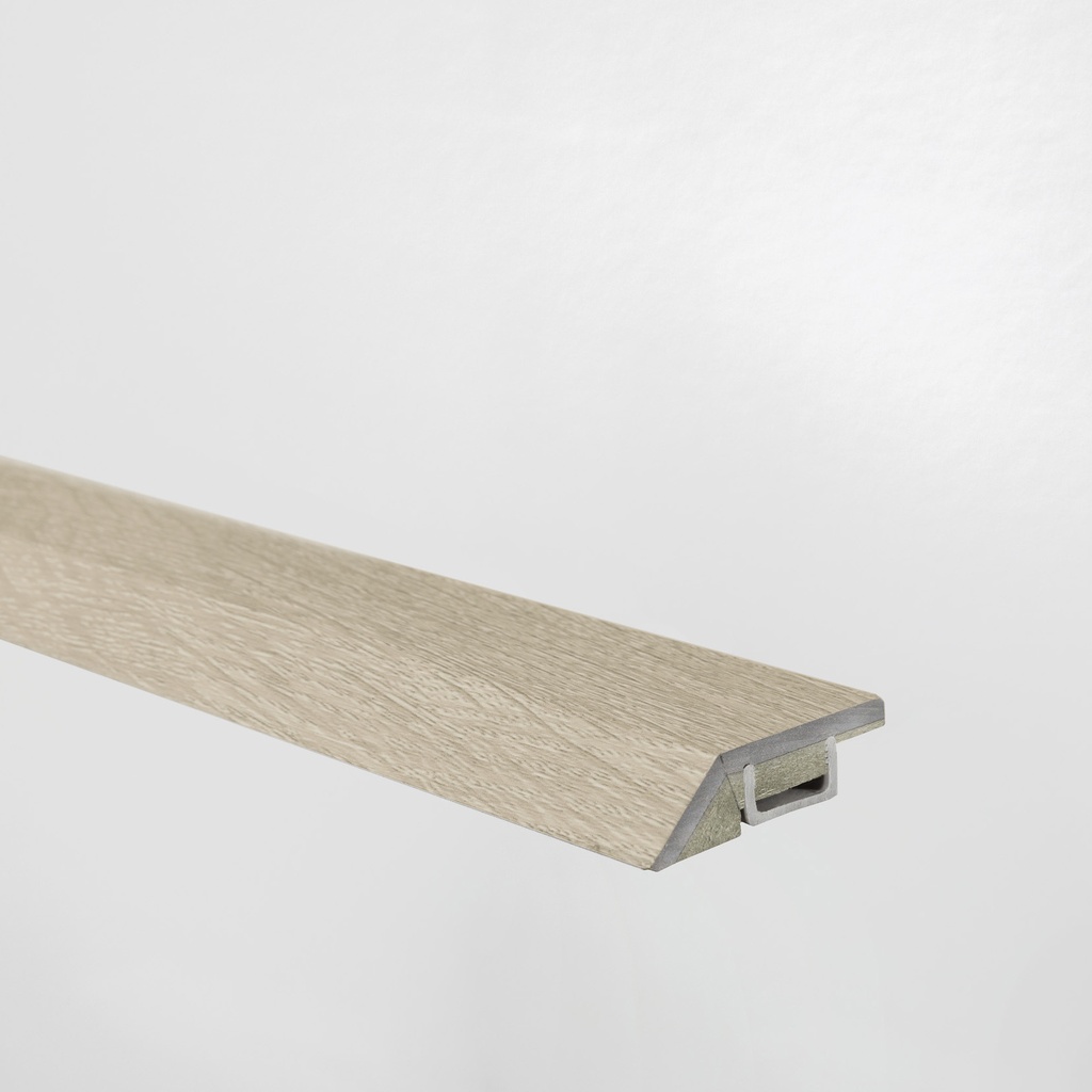 FLOORIFY, podlahový vyrovnávací profil, 9,4x40,6, Cap Blanc Nez/Prairie dog, štruktúra dreva, jadro HDF
