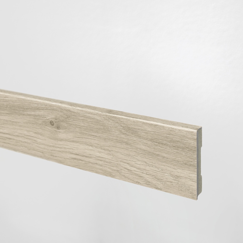 FLOORIFY, soklová vinylová lišta, štandardná 10x61, Cap Blanc Nez / Prairie dog, štruktúra dreva, jadro HDF
