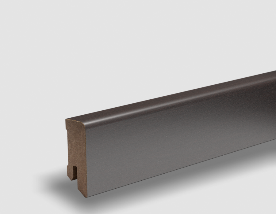 PEDROSS, soklová fóliovaná lišta, 16x44 Cubica, Dub Black Beauty, jadro MDF

