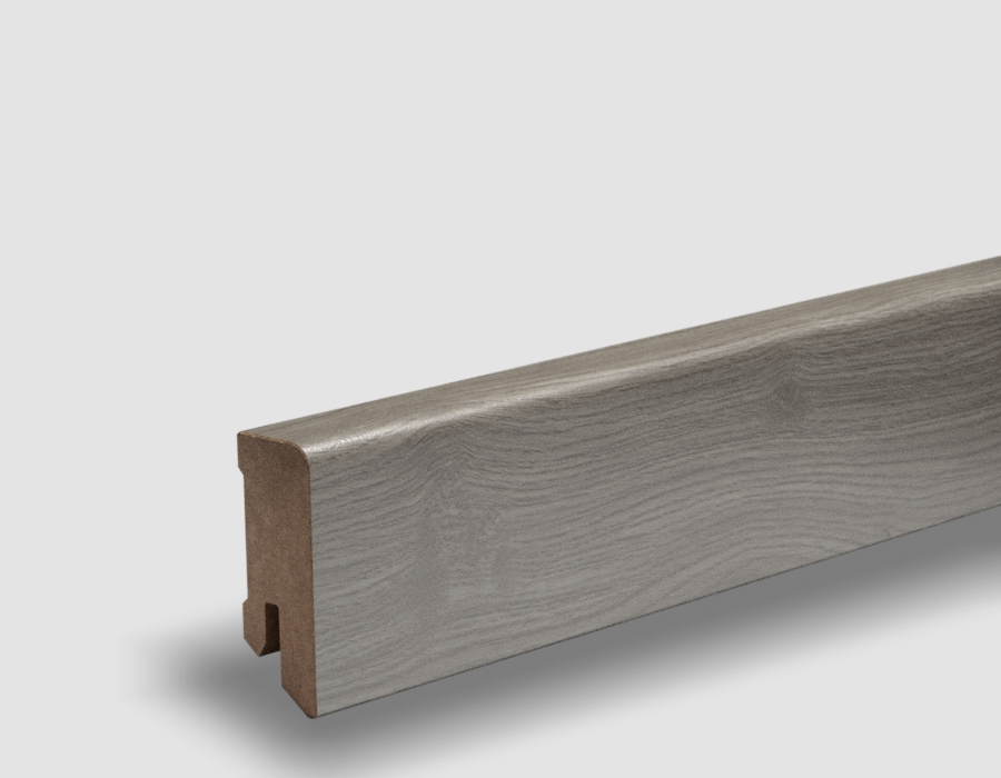 PEDROSS, soklová fóliovaná lišta, 16x44 Cubica, Dub Stonehenge, jadro MDF

