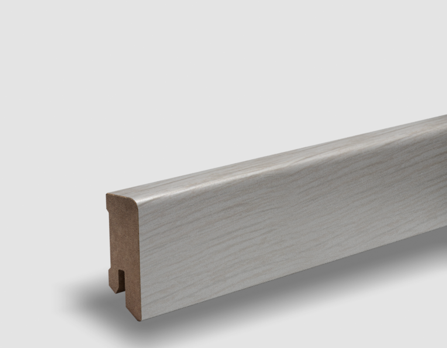 PEDROSS, soklová fóliovaná lišta, 16x44 Cubica, Dub Prairie dog, jadro MDF
