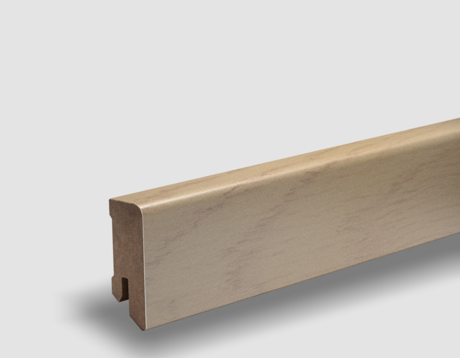 PEDROSS, soklová fóliovaná lišta, 16x44 Cubica, Dub, jadro MDF

