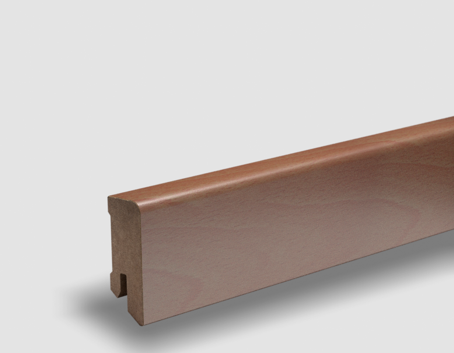 PEDROSS, soklová fóliovaná lišta, 16x44 Cubica, Buk, jadro MDF
