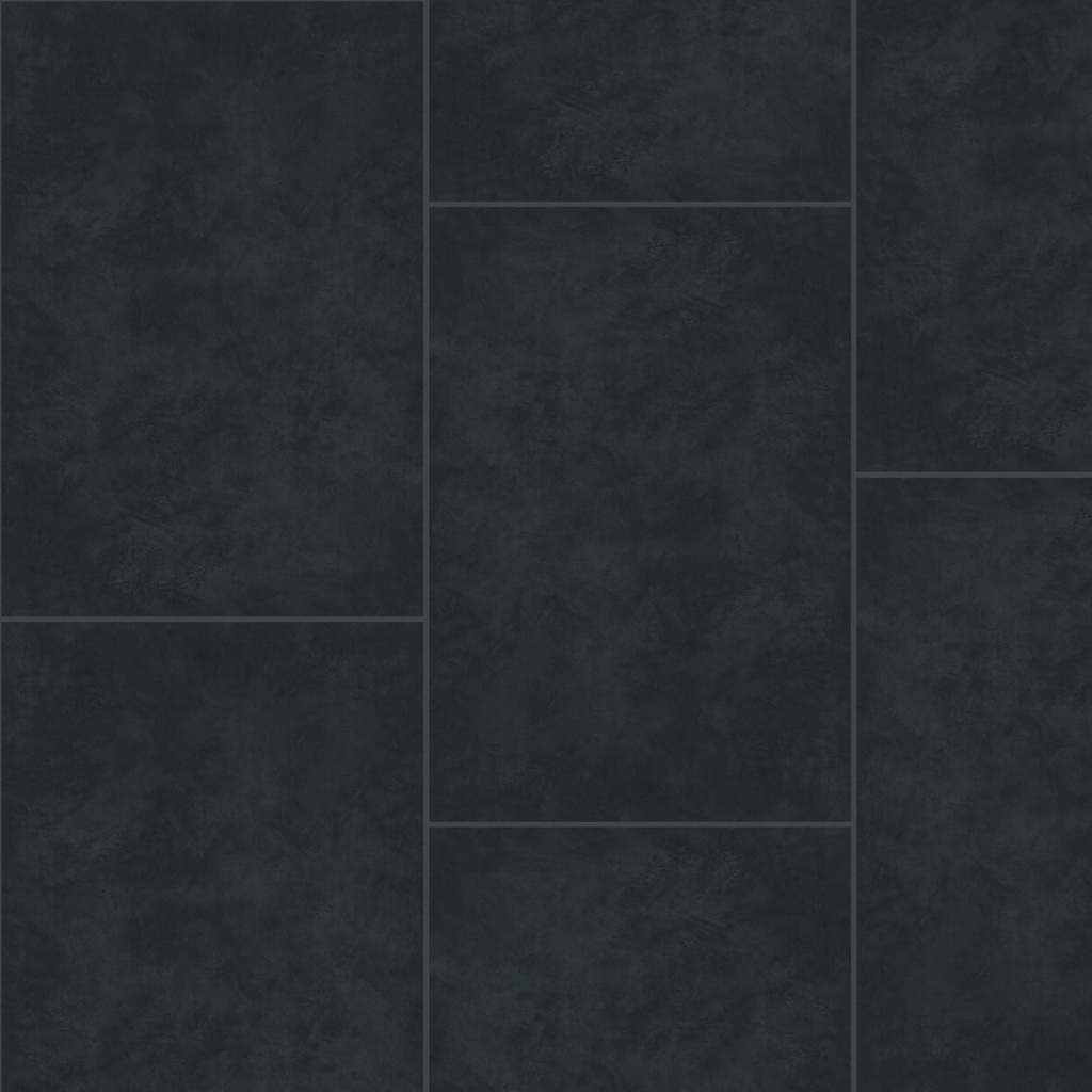FLOORIFY, podlaha rigidná vinylová, Big Tiles, Caviar, štruktúra kameňa