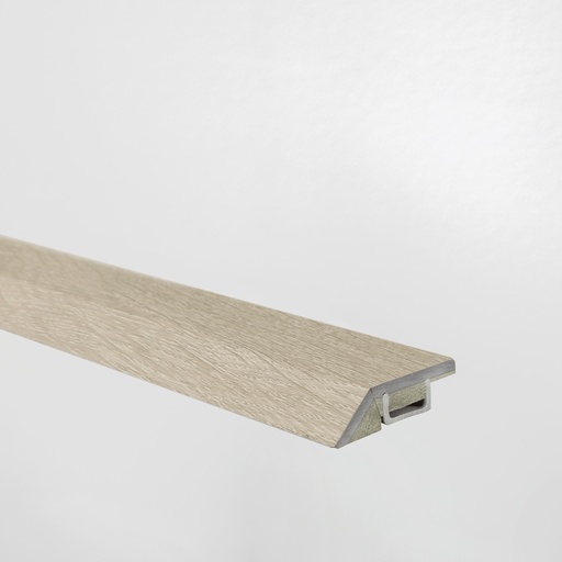 [Q010] FLOORIFY, podlahový vyrovnávací profil, 9,4x40,6, Cap Blanc Nez/Prairie dog, štruktúra dreva, jadro HDF
