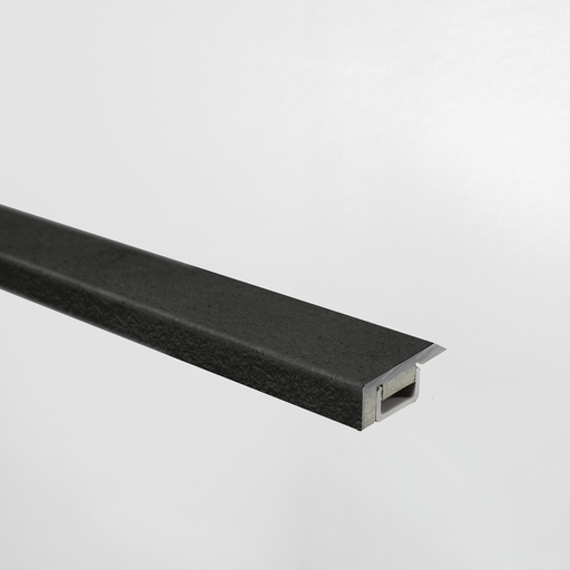 [E016] FLOORIFY, podlahový ukončovací profil, 9,4x31,4, Caviar, kartáčovaná štruktúra, jadro HDF
