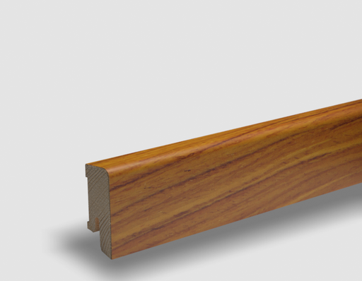 [1640TKO] PEDROSS, soklová dyhovaná lišta, 16x40 Cubica, Teak svetlý, UV-olej, jadro smrek
