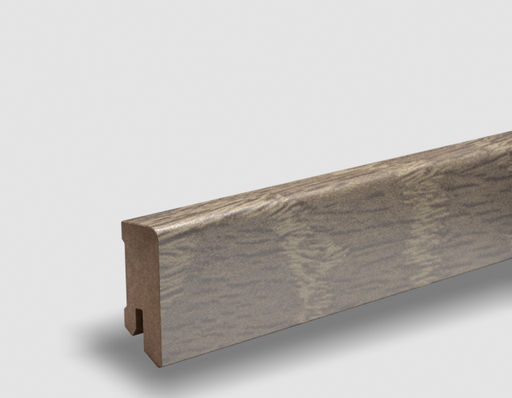 [P140027] PEDROSS, soklová fóliovaná lišta, 16x44 Cubica, Dub Brunette, jadro MDF
