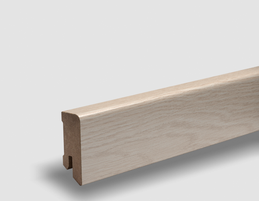 [P050223] PEDROSS, soklová fóliovaná lišta, 16x44 Cubica, Javor biely, jadro MDF
